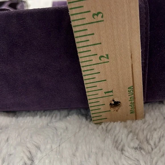 Coach Purple Suede Shoulder Bag - Picture 10 of 10
